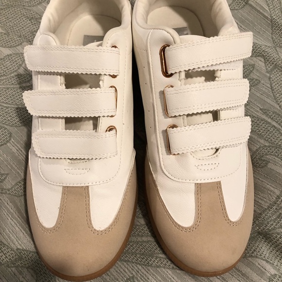 Dolce & Gabbana White and Tan Sneakers - Picture 1 of 4